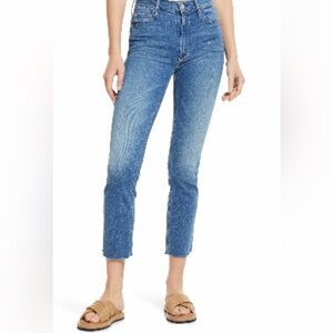 Mother dazzler straight leg ankle jeans